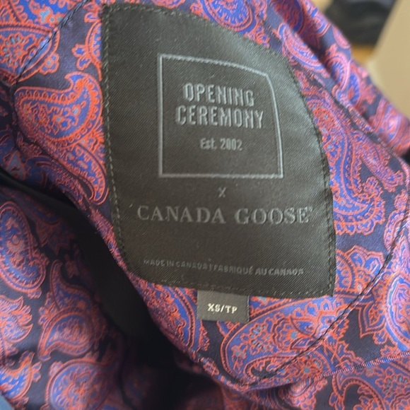 Canada Goose x Opening Ceremony XS men’s would fit women’s M Langford Parka Navy - Picture 14 of 16